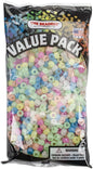Beadery Pony Beads, 6 by 9mm, Glow Multicolor, 900-Pack