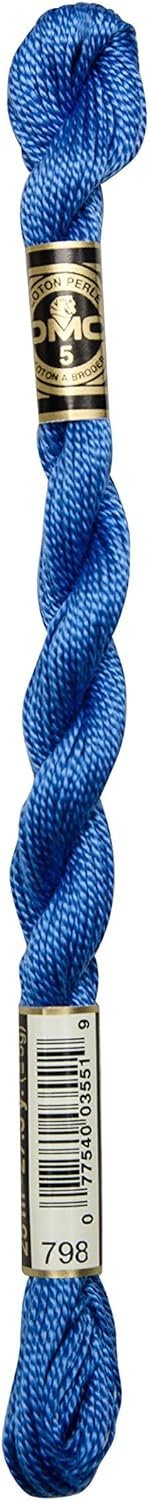 DMC Pearl Cotton Skeins Size 3-16.4 Yds: Dark Delft Blue