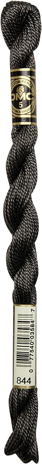 DMC 115 5-844 Pearl Cotton Thread, Ultra Dark Beaver Gray, Size 5