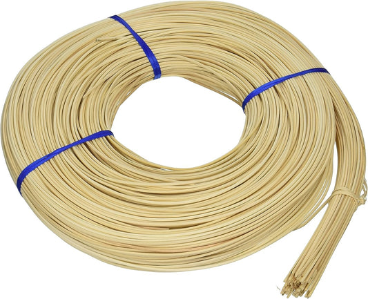 Commonwealth Basket Round Reed #3 2-1/4mm 1-Pound Coil, Approximately 750-Feet