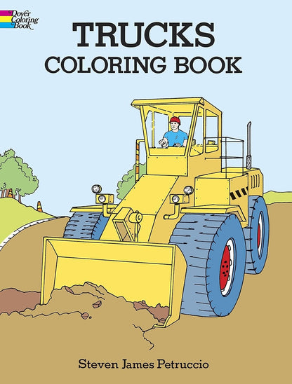Trucks Coloring Book (Dover Planes Trains Automobiles Coloring)