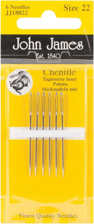 Chenille Hand Needles-Size 22 6/Pkg