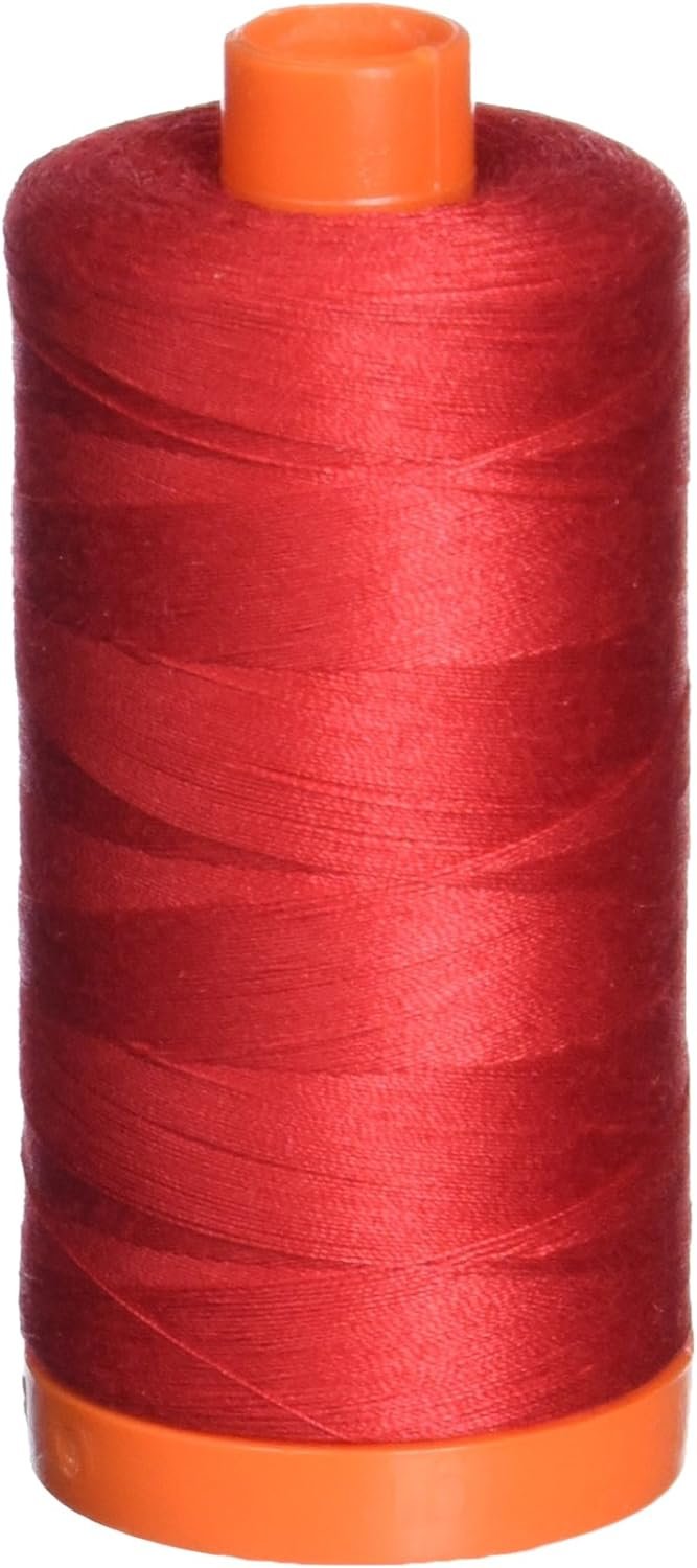 Aurifil 50wt Mako Cotton Thread 1,422 yards - Red A1050-2250