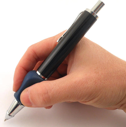 The Pencil Grip Heavyweight Mechanical Pencil Set, Ergonomic Weighted Pencil With Lead Refills - TPG-652, Black/Silver/Blue, 2 Piece set