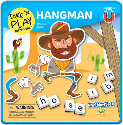 PlayMonster Take 'N Play Anywhere — Checkers — Magnetic Travel Game — Fun on The Go! — for Ages 4+