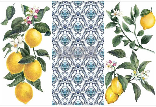 Prima Marketing Re-Design Decor Transfers 6"X12" 3/Sheets-Lemon Tree -RE656720