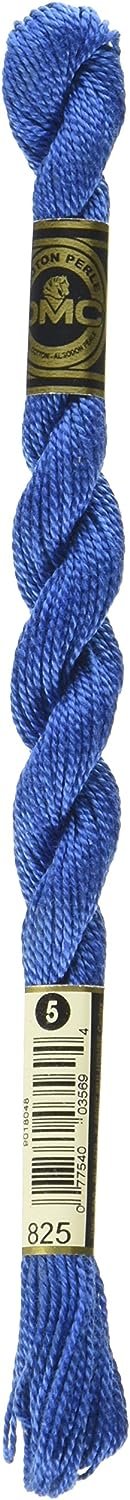 DMC 115 5-825 Pearl Cotton Thread, Dark Blue, Size 5