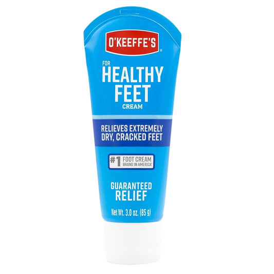 O'Keeffe's for Healthy Feet Foot Cream Guaranteed Relief Extremely Dry Cracked Clinically Proven to Instantly Boost Moisture Levels 3.0 Ounce Tube Pack of