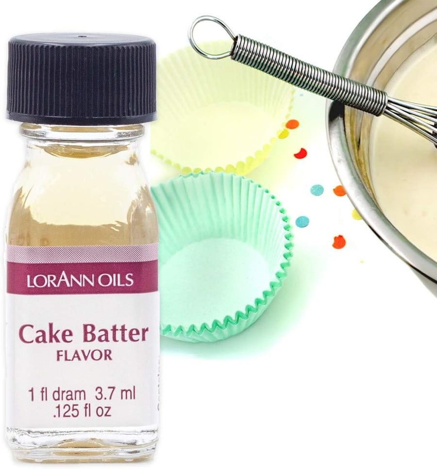 LorAnn Cake Batter SS Flavor, 1 dram bottle (.125 fl oz - 3.7ml - 1 teaspoon) - Twin pack blistered