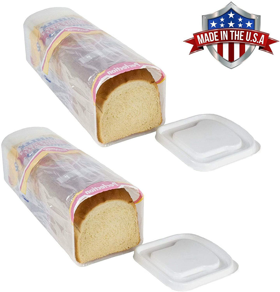 Bread Loaf Plastic Keeper Box Airtight Holder, Set of 2