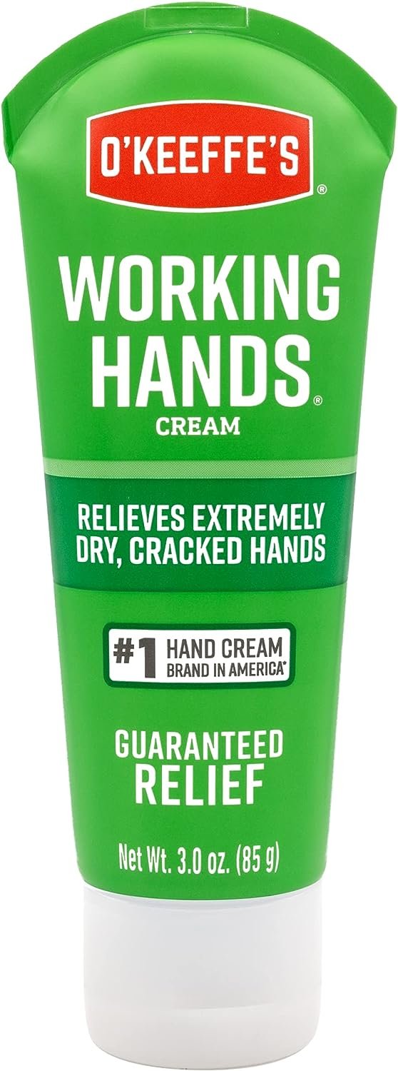 O'Keeffe's Working Hands Hand Cream, Relieves and Repairs Extremely Dry Hands, 3 oz Tube, (Pack of 1)
