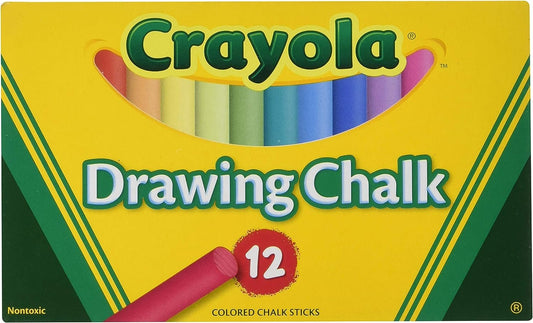 Crayola Non-Toxic Chalkboard Chalk (510403), Assorted