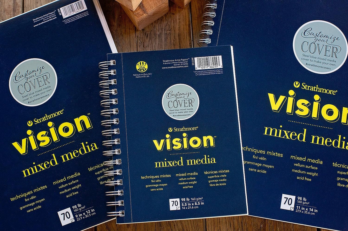 Strathmore Vision Vellum Mixed Media Pad 5.5"X8.5"-98lb, 70 Sheets -62662550