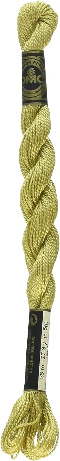 DMC 115 5-834 Pearl Cotton Thread, Very Light Golden Olive, Size 5
