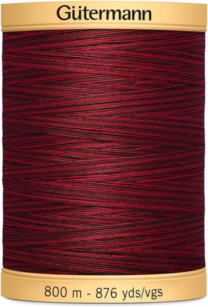 Gutermann Natural Cotton Thread Variegated 876yd, Deep Evening Sky