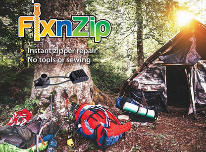 FixnZip 3 Pack Instant Zipper Replacement, Combo Pack (S,M,L), Black Nickel