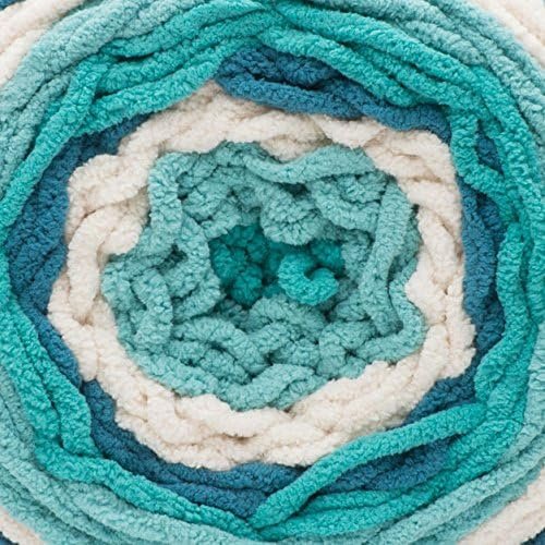 Bernat Blanket Stripes Yarn, 10.5 oz, Gauge 6 Super Bulky Chunky, Foggy Shores