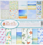 Reminisce EAV-803 Watercolor Beach Scrapbook Collection Kit, 10 Piece Set