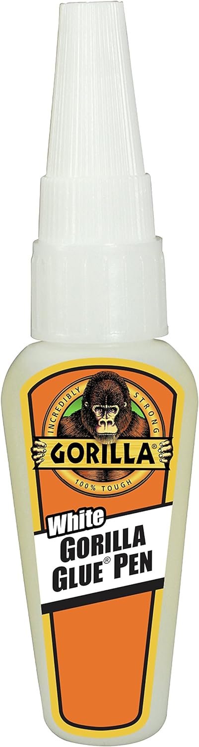 Gorilla White Glue Pen, Waterproof.75 Ounce Precision Tip Bottle, White