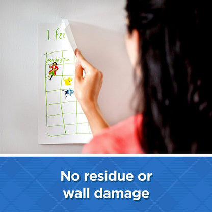 Scotch Wall-Safe Tape, 1 Rolls Sticks Securely, Removes Cleanly, Invisible, Designed for Displaying, Photo Safe, 3/4 in x 650 in (183)