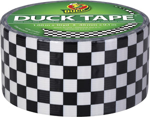 Duck Brand Duck 280410 Printed Duct Tape, Checker, 1.88 Inches x 10 Yards, Single Roll