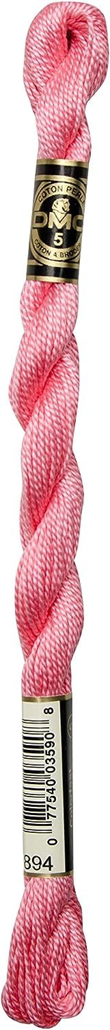 DMC 115 5-894 Pearl Cotton Thread, Very Light Carnation, Size 5