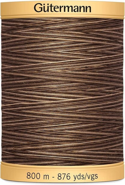 Gutermann Natural Cotton Thread Variegated 876yd, Deep Evening Sky