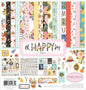 Carta Bella Paper Company Oh Happy Day Collection Kit paper, yellow, teal, blue, navy, green, red 12-x-12-Inch