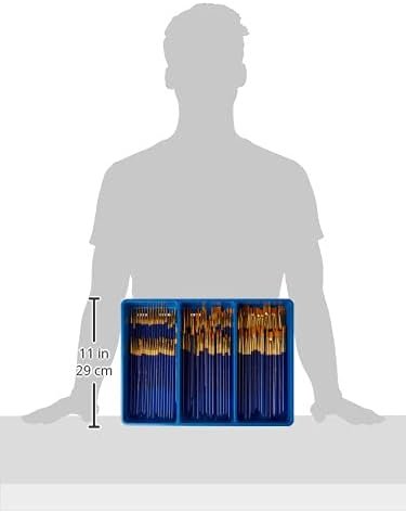 Royal Brush Gold Taklon Paint Brush Super Value Pack, Assorted Sizes, 120 Brushes