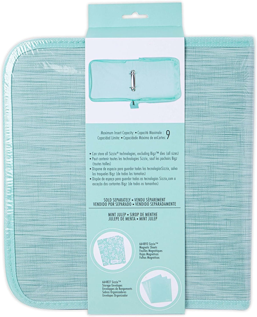 Sizzix Frmlt & Thnlt STO Sol, Sm, Mint Julep Framelits & Thinlits Die Storage Solution Small, Multicolor