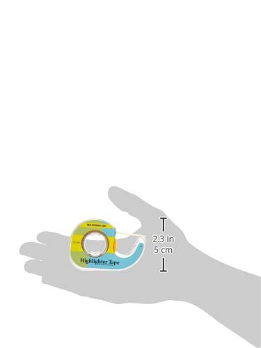 Fluorescent Highlighter Tape 1/2"X720"-Fluorescent Yellow