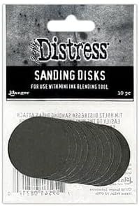 Bundle- One Mini Blending Tool and Two Packages of TDA82170 Sanding Discs 10 Pieces Each. Tim Holtz Ranger Ink Distress - Jan 2023 Release