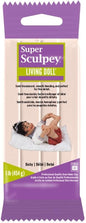 Super Sculpey Living Doll Baby, Premium, Non Toxic, Soft, Sculpting Modeling Polymer clay, Oven Bake Clay, 1 pound bar. Great for all advanced sculptors, artists and doll makers.