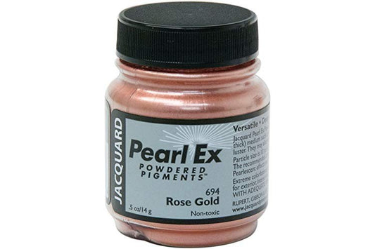 Jacquard, 1/2 oz, Rose Gold Pearl Ex Mica Pigments