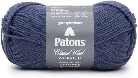 Patons Classic Wool Yarn, Indigo