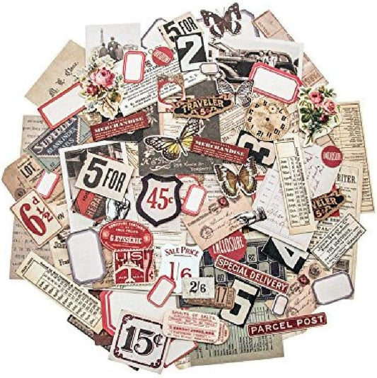 Ephemera Pack - Snippets by Tim Holtz Idea-ology, Various Sizes, 111 Pieces (TH93564)