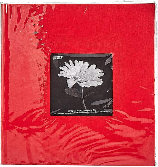 Fabric Frame Cover Photo Album 200 Pockets Hold 4x6 Photos, Sky Blue