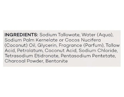Yardley Activated Charcoal Bath Bar 4oz 3 Pack