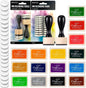Pixiss Mini Ink Blending Tools with 24 Foam Pads, Ink Pads in 15 Colors for Rubber Stamps, Distressing, Scrapbooking, Wood and Fabric