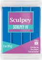 Sculpey III® Polymer Oven-Bake Clay, Blue, Non Toxic, 2 oz. bar, Great for modeling, sculpting, holiday, DIY, mixed media and school projects.Perfect for kids & beginners!