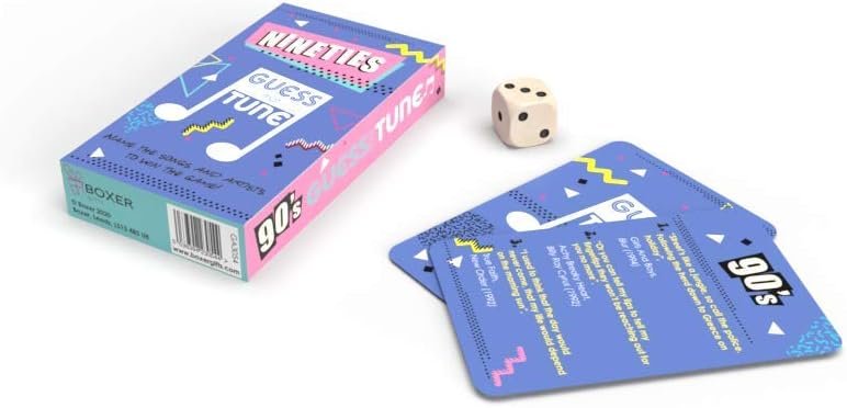 Boxer Gifts Sixties Guess That Tune Music Quiz Game | Name The 60’s Song From The Lyrics | Great Fun For Parties | Over 150 Songs