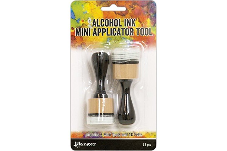 Ranger Tim Holtz Alcohol Ink Mini Applicator Tool, Multicolor Round