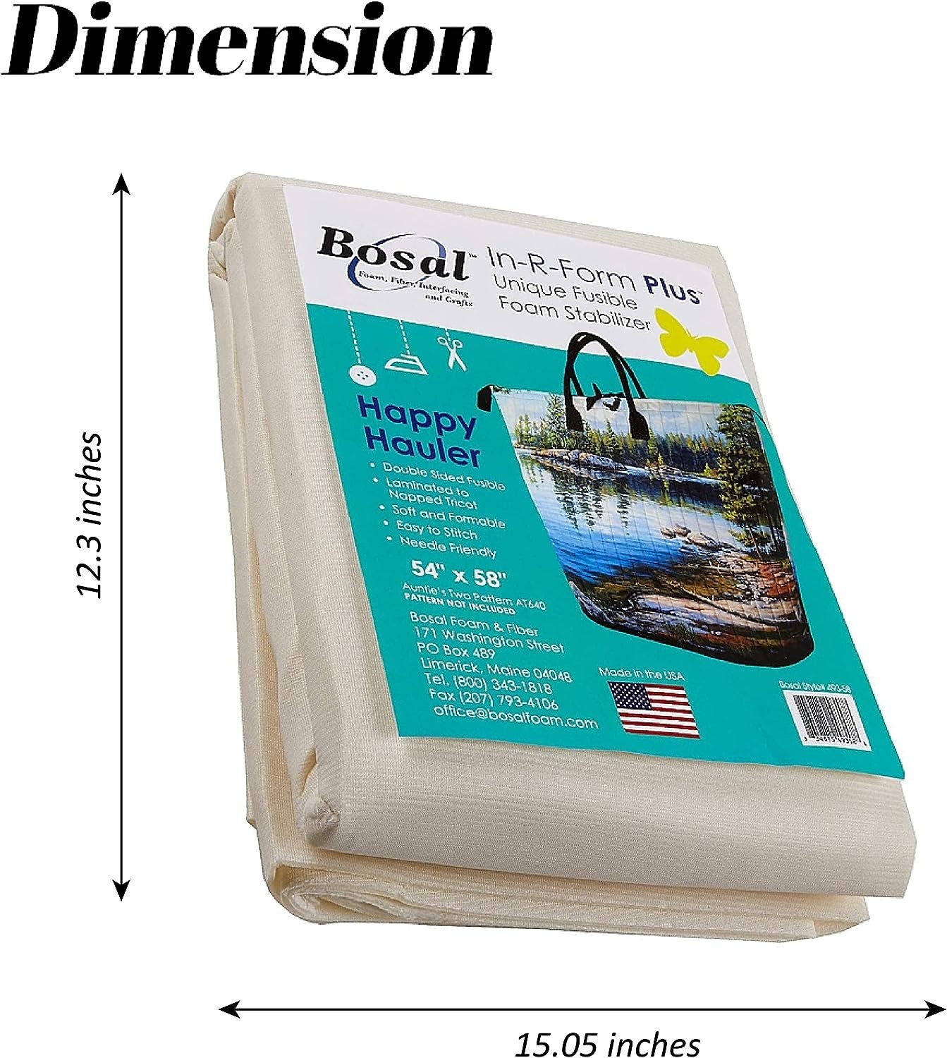 In-R-Form Plus Unique Fusible Foam Stabilizer