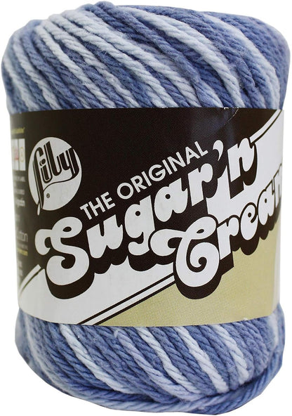 Lily Sugar 'N Cream Yarn, 2 Ounce, Faded Denim