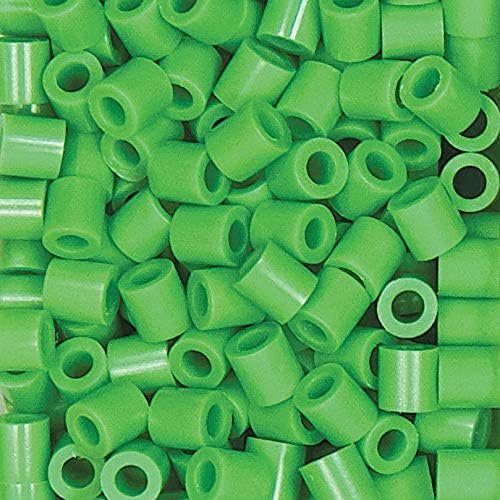 Bright Green Perler Beads for Kids Crafts, 1000 pcs