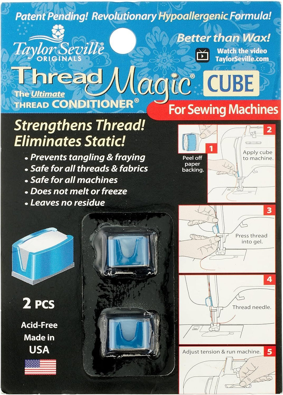 Taylor Seville Magic Cube Thread Conditioner, Blue 4.81 x 3.38 x 0.5