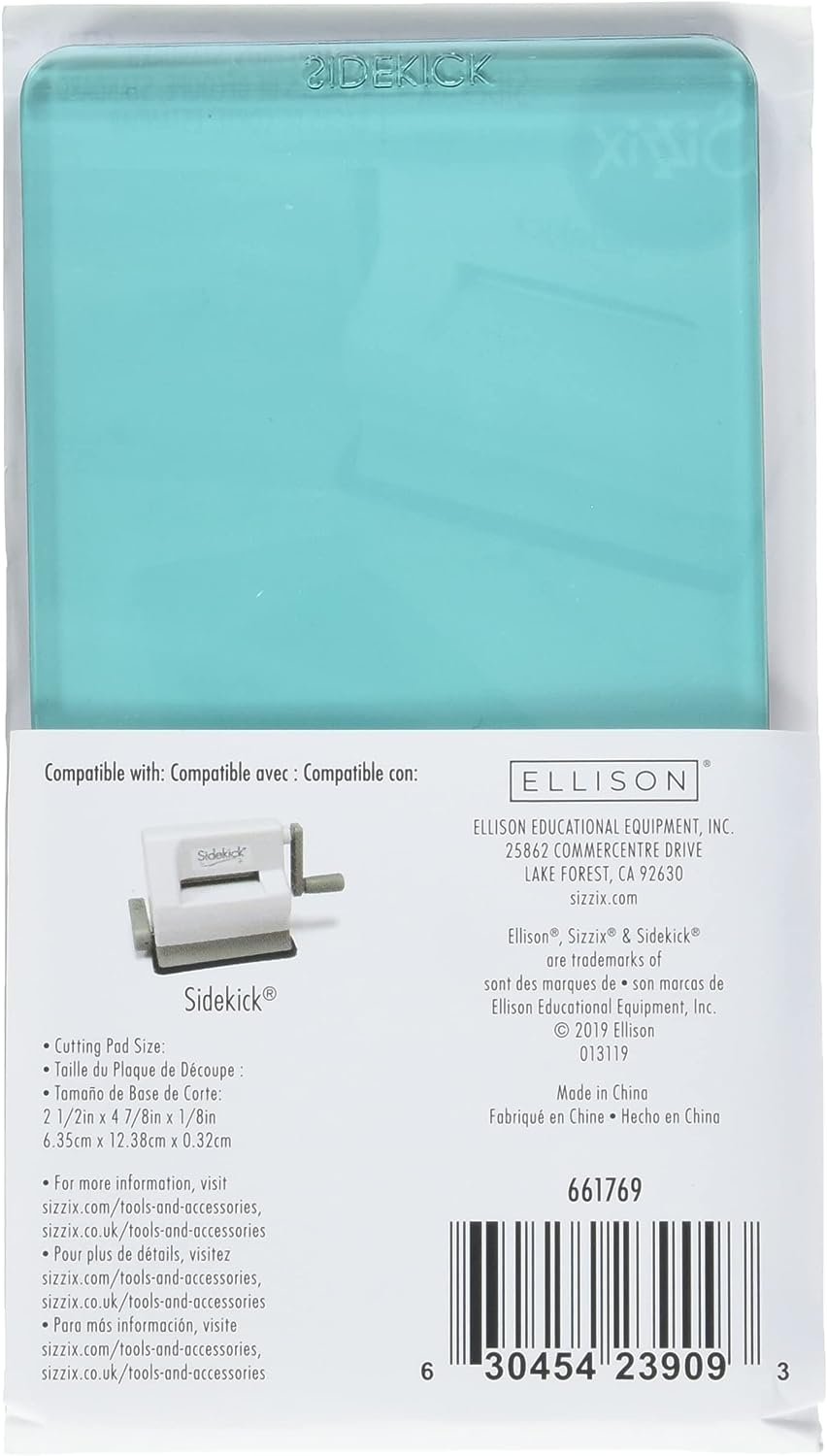 661769 Sidekick Cutting Pads, 1 Pair, Aqua, One Size