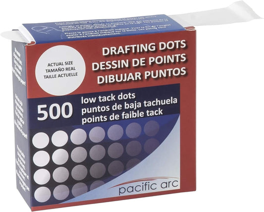 Pacific Arc Professional Blank Drafting Dots 7/8", Roll of 500 Dots per Box
