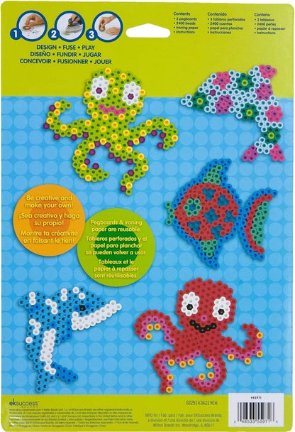 Perler Beads Ocean Buddies Ocean Bead Activity Crafts for Kids, 2400 pcs