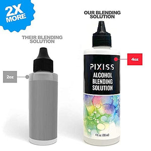 Alcohol Blending Solution for Ink - Large 4oz Ink Blending Solution - Works with All Alcohol Inks - with Applicator Tip, Applicator Bottle and Funnel